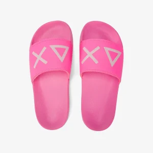 Sun68 Slippers Logo Ciabatte in Gomma da Donna – Fuxia - X35204