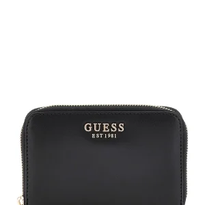 Guess Laurel Slg Medium Zip Porta Carte da Donna – Nero - SWVC8500140 BL