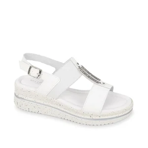 Valleverde Sandali con Zeppa da Donna – Bianco - V32120