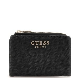 Guess Laurel Slg Zip Card Case Porta Carte da Donna – Nero - SWZG8500156 BL