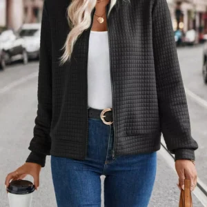 Patty - Giacca elegante con zip e lavorazione a cialda