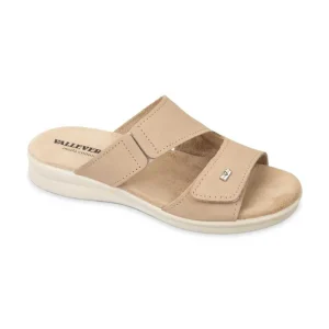 Valleverde Ciabatte Basse da Donna – Beige - 25329 BEIGE