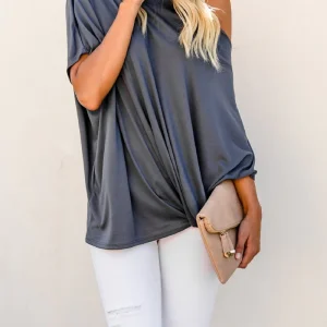 Cherry - Blusa elegante monospalla