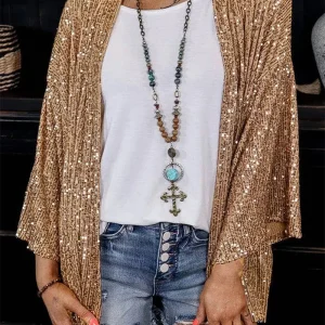 Sabina - Giacca Relaxed con Paillettes Elegante