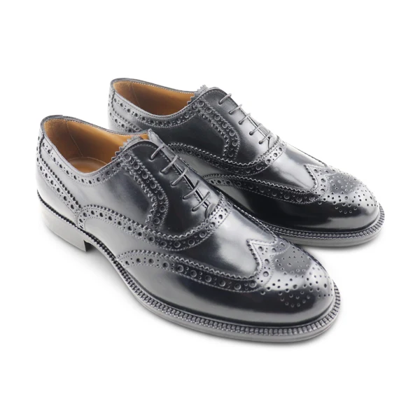 Scarpe Francesine nere in pelle - immagine 3