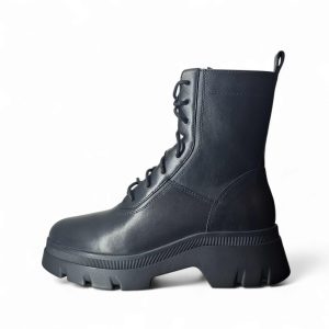 Geox D Pluette Anfibi da Donna – Nero - D565MD 043BC