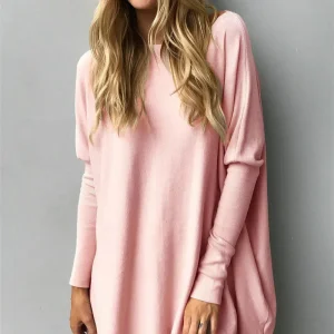 Bellona - Maglione casual oversize con girocollo