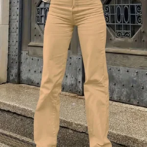 Elisse - Jeans casual a vita alta e gamba larga