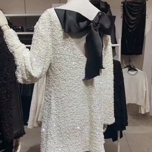 Jackeline - Abito con Paillettes Annodate