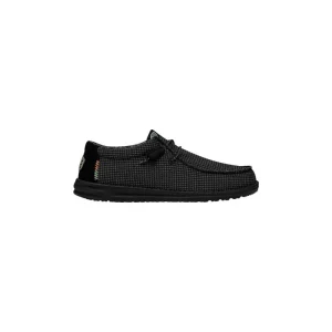 Dude Wally Sport Mesh Scarpe Basse Senza Stringhe da Uomo – Nero - 40403