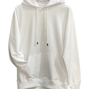 Felpa con cappuccio in cotone garzata