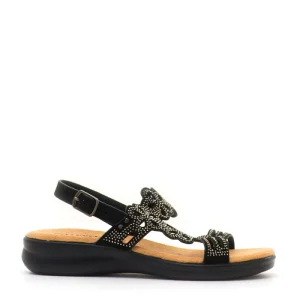 Valleverde Sandali Bassi da Donna – Nero - 25326 BLACK