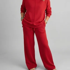 Jaidda - Set elegante in maglia con dolcevita e pantaloni