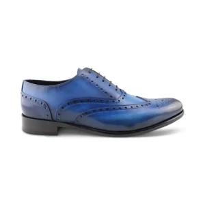 Scarpe Francesine in pelle blu