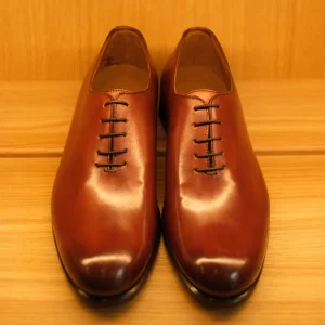 Scarpe Francesine in pelle color brandy