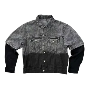 Giacca di jeans con bottoni e tasche 2