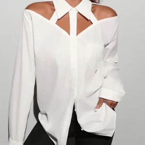 Georgia - Camicia con bottoni e ritaglio Elegante