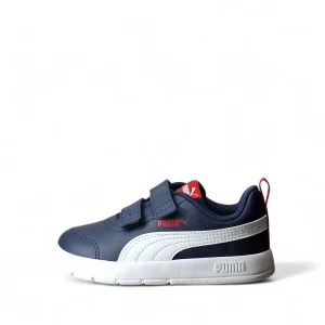 Puma Courtflex V Scarpe Basse da Bambino – Navy - 310252 03