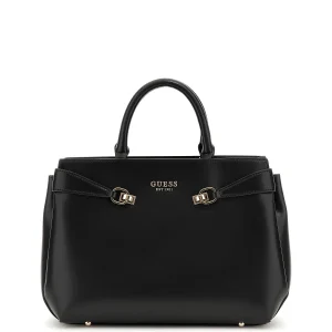 Guess Lorelei Girlfriend Satchel Shopping Strutturate da Donna – Nero - HWVG9639060 BL