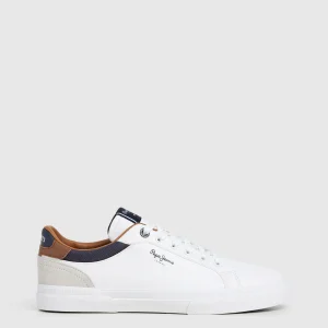 Pepe Jeans Kenton Court M Sneakers Basse da Uomo – Bianco - PMS30839 800