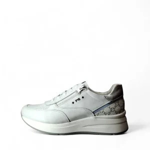 Nero Giardini Natasha Sneakers Basse da Donna – Bianco - E615190 D 707