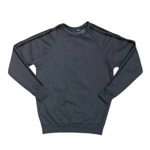 Maglia lunga in cotone comoda con strisce