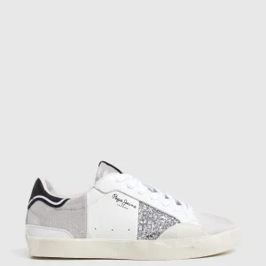 Pepe Jeans Lane Silver W Sneakers Basse da Donna – Bianco - PLS31598 934
