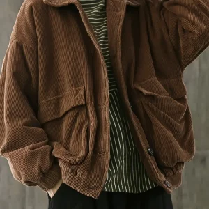 Gwena - Giacca a tinta unita con abbottonatura sul davanti