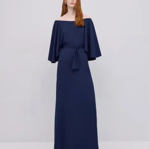 Access Fashion Abito lungo con scollo a barca mod. 3334 PE25