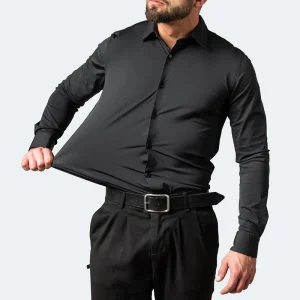 Camicia Anti-Piega con Tessuto Elasticizzato