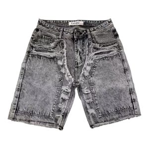 Bermuda in jeans con cuciture