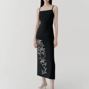 Marella ART. 365 Abito a tubino in satin riciclato Sierra PE25