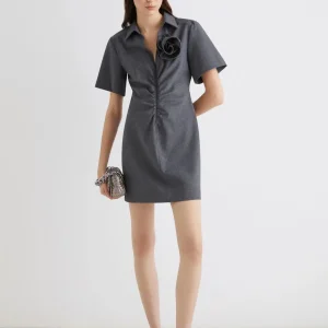 Marella Sport Abito corto con spilla a fiore Cappa AI25