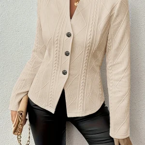 Angelique - Giacca in maglia con bottoni