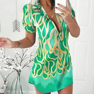 Aurora - Elegante mini abito stampato