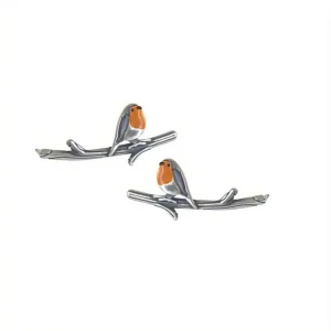 Orecchini a forma di uccello | Orecchini di vetro colorato