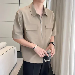 Nico - Polo elegante e ampia con zip a un quarto