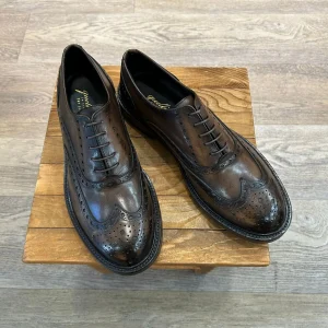 Francesine testa di moro in pelle