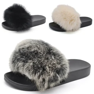 Ciabatte Moda Pelose Con Pelo Pelliccia 8080