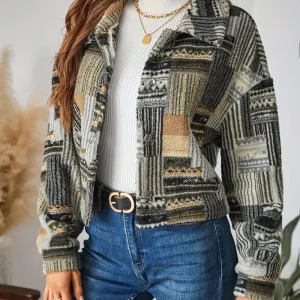 Annabel - Elegante giacca con motivo azteco per donna