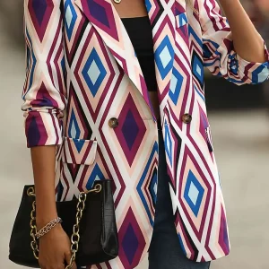 Beryl - Blazer elegante con stampa geometrica