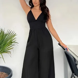 Lillian - Elegante bodycon con scollo a V e gamba larga