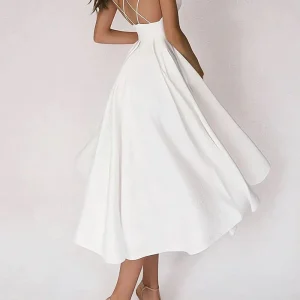 CHANTAL - Elegante abito con scollo a V