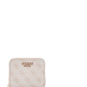 Guess Laurel Slg Small Zip Porta Carte da Donna – Osso - SWSG85 00137