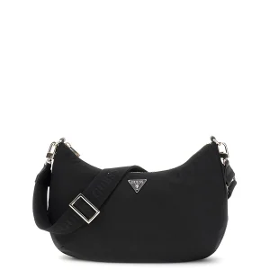 Guess Eco Gemma Hobo Shoulder Bag Shopping Strutturate da Donna – Nero - HWEYG839501