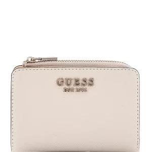 Guess Laurel Slg Zip Card Case Porta Carte da Donna – Osso - SWZG8500156 BO