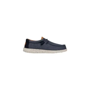 Dude Wally Washed Canvas Scarpe Basse Senza Stringhe da Uomo – Navy - 40296 NAVY