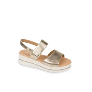 Valleverde Vg Sandali con Zeppa da Donna – Platino - VG2102 PLATINO