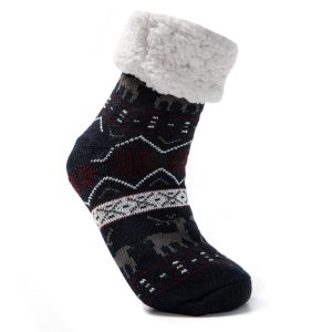 JOMIX Calze Antiscivolo Uomo Invernali Pantofole Calde Imbottite Felpate