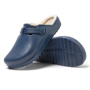 JOMIX Clogs Herren Pantoletten Winter Gefüttert Plüsch Gartenschuhe Warme Hausschuhe